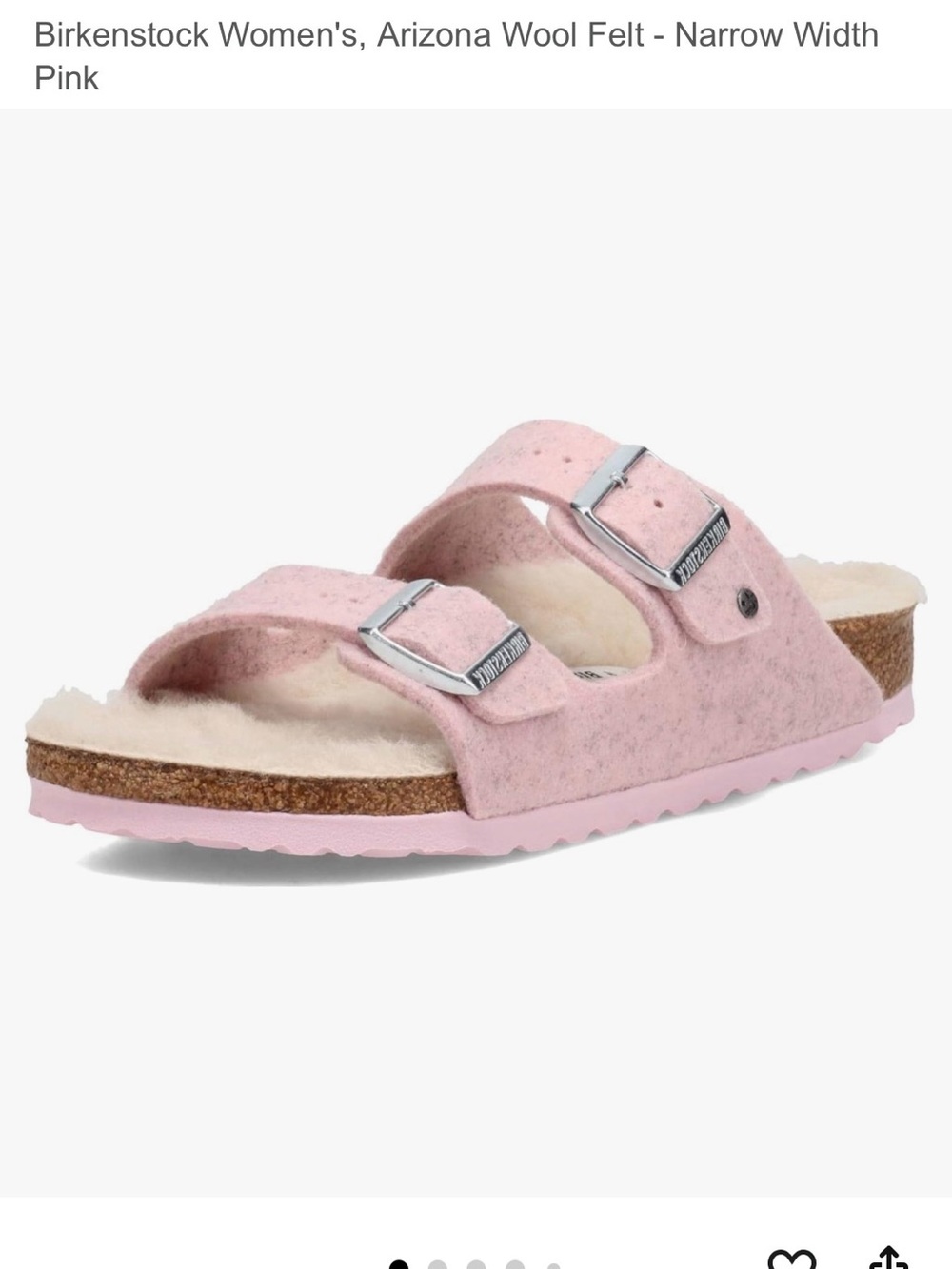 Birkenstock Pink Dual-Buckle Fuzzy Slide Sandals